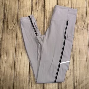 Lululemon Speed Up Tight Metallic 28” Size 4 Dark Chrome